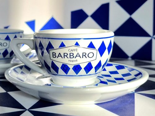 Caffé Barbaro porcelán cappuccino csésze + csészealj 1 db