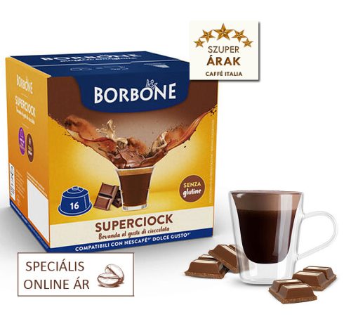 Caffé Borbone SuperCiock csokoládé ital Dolce Gusto kapszula 16 db