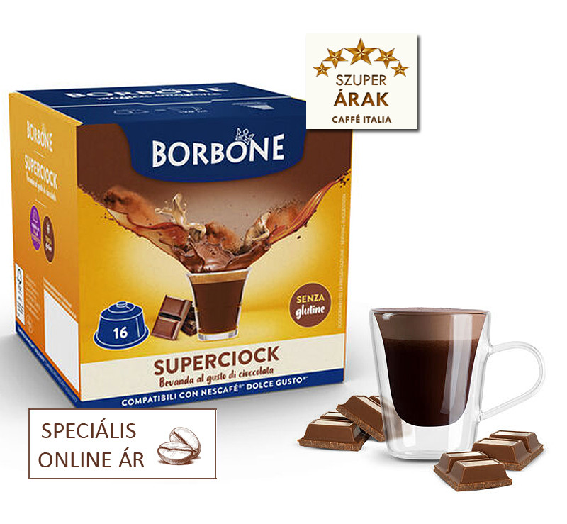 Caff Borbone SuperCiock csokol d ital Dolce Gusto kapszula