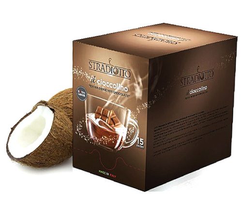 Stradiotto extra sűrű kókuszos forró csokoládé 15×25 g