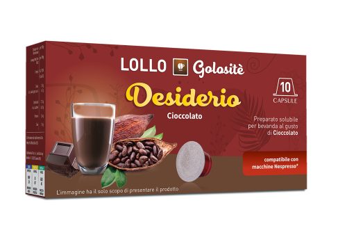 Lollo Caffé Desiderio csokoládé Nespresso kapszula 10 db