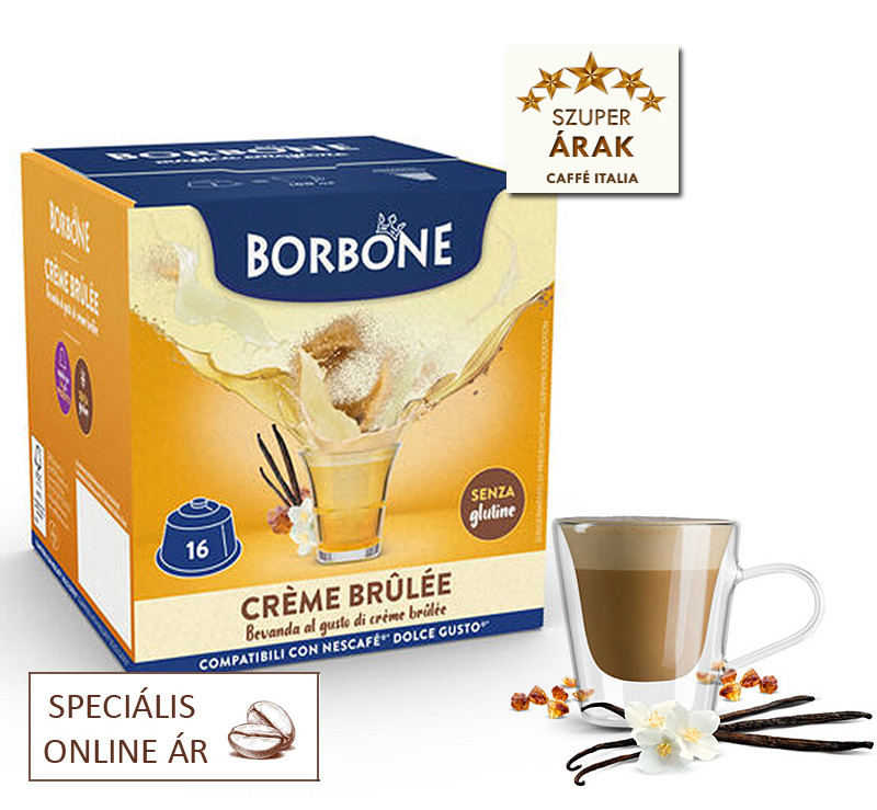 Caff Borbone Creme Brulee Dolce Gusto kapszula 16 db Pr m