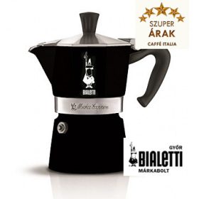Bialetti Moka Express 3 személyes fekete kotyogós kávéfőző