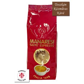   Caffé Manaresi Espresso Rosso kézműves szemes kávé 500 g