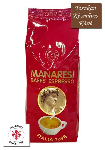 Caffé Manaresi Espresso Rosso kézműves szemes kávé 500 g
