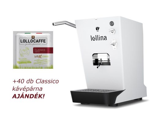 Lollo Caffé Lollina Plus ESE Pod kávépárnás kávéfőző + 40 ajándék kávépárna