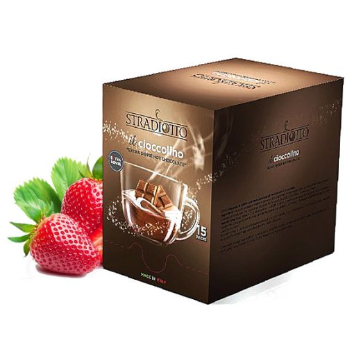 Stradiotto extra sűrű epres forró csokoládé 15×25 g