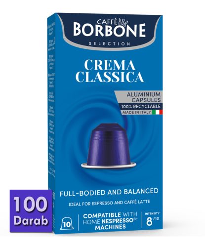 Caffé Borbone Crema Classica alumínium Nespresso kapszula 100 db