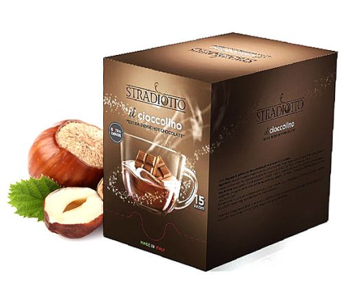 Stradiotto extra sűrű mogyorós forró csokoládé 15×25 g