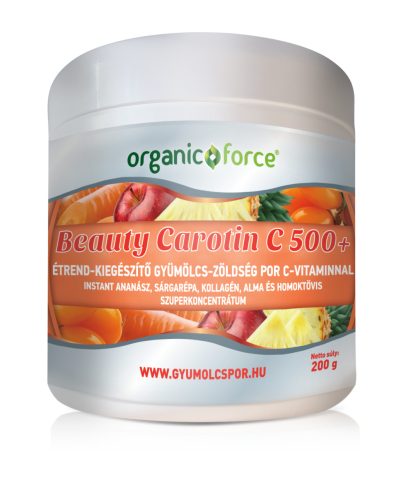 Organic Force Beauty Collagen 500+ gyümölcs zöldség koncentrátum kollegénnel 200 g