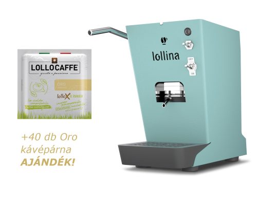 Lollo Caffé Lollina Plus ESE Pod kávépárnás kávéfőző aqua + 40 ajándék kávépárna