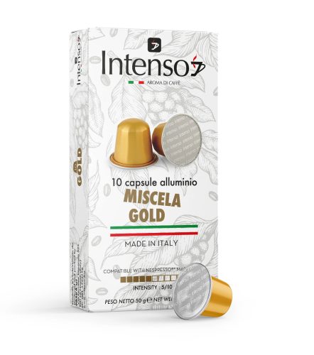  Intenso Gold alumínium Nespresso kapszula 10 db 