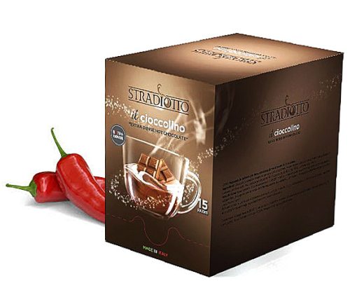 Stradiotto extra sűrű chilis forró csokoládé 15×25 g