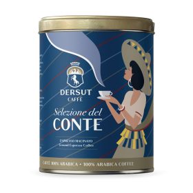  Dersut Caffé Selezione del Conte 100% arabica őrölt kávé fémdobozban 250 g 