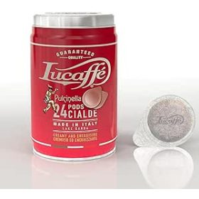Lucaffé Pulcinella ESE Pod kávépárna fémdobozban 25 db