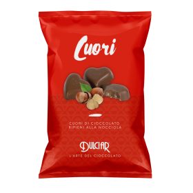 Dulciar mogyorókrémes tejcsokoládé szívek 120 g 