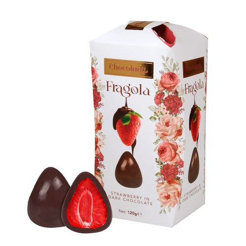 Chocolady Fragola epres étcsokoládé 120 g