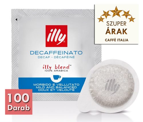 Illy Decaffeinato koffeinmentes 100% Arabica ESE Pod kávépárna 100 db