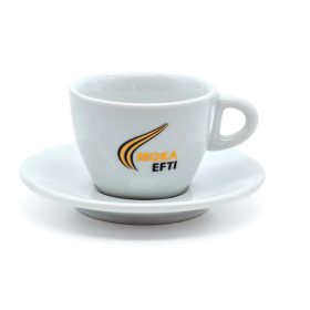 Moka Efti porcelán cappuccino-csésze + cszészealj