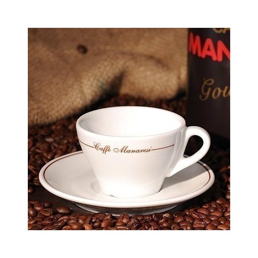 Caffé Manaresi porcelán cappuccino csésze + csészealj