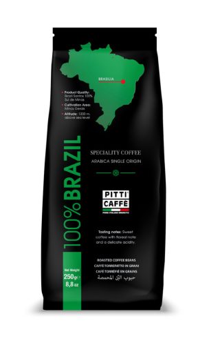 Pitti Caffé Brazil Specialty 100% Arabica szemes kávé 250 g